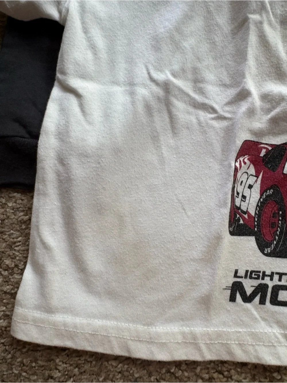 Disney Lightning McQueen Kids Matching Set in White, Red, Black